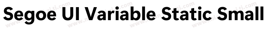 Segoe UI Variable Static Small Bol字体转换